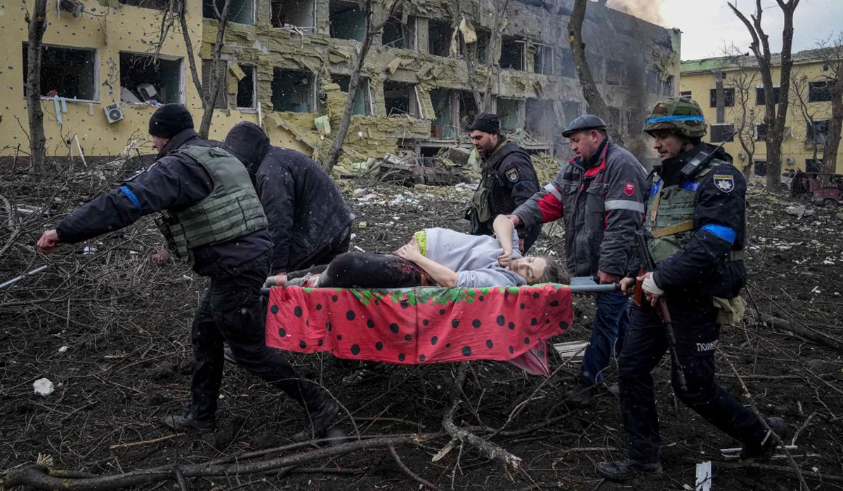 Maternity hospital in the Ukrainian city of Mariupol